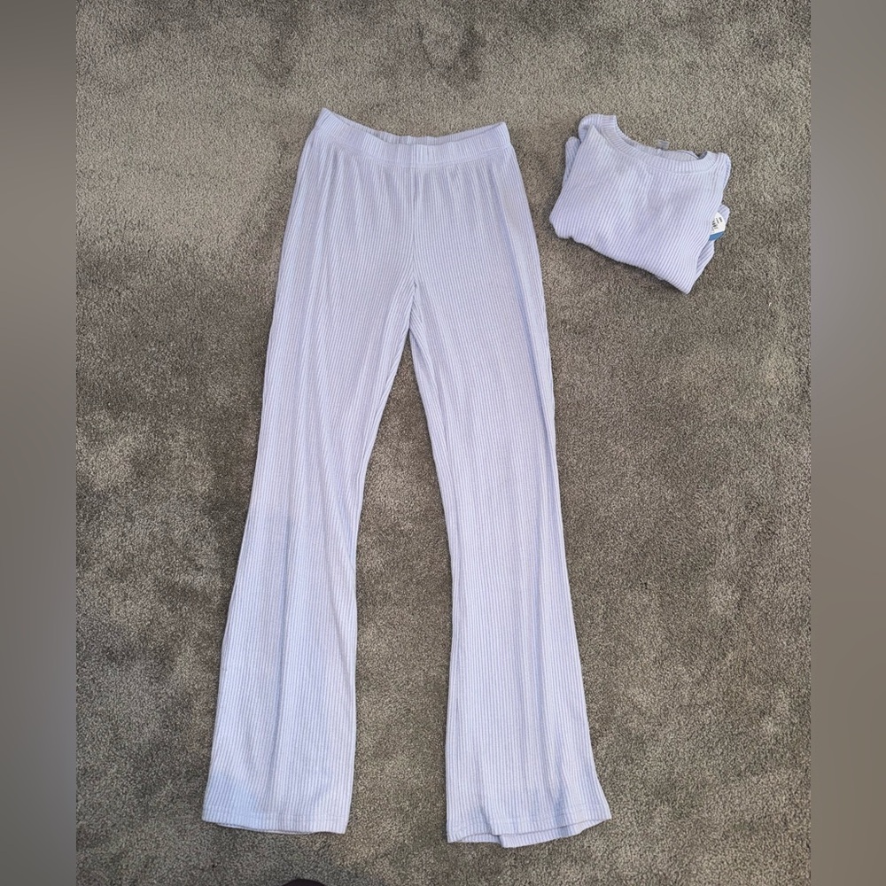Super soft, periwinkle sleepwear matching set. New with tags!